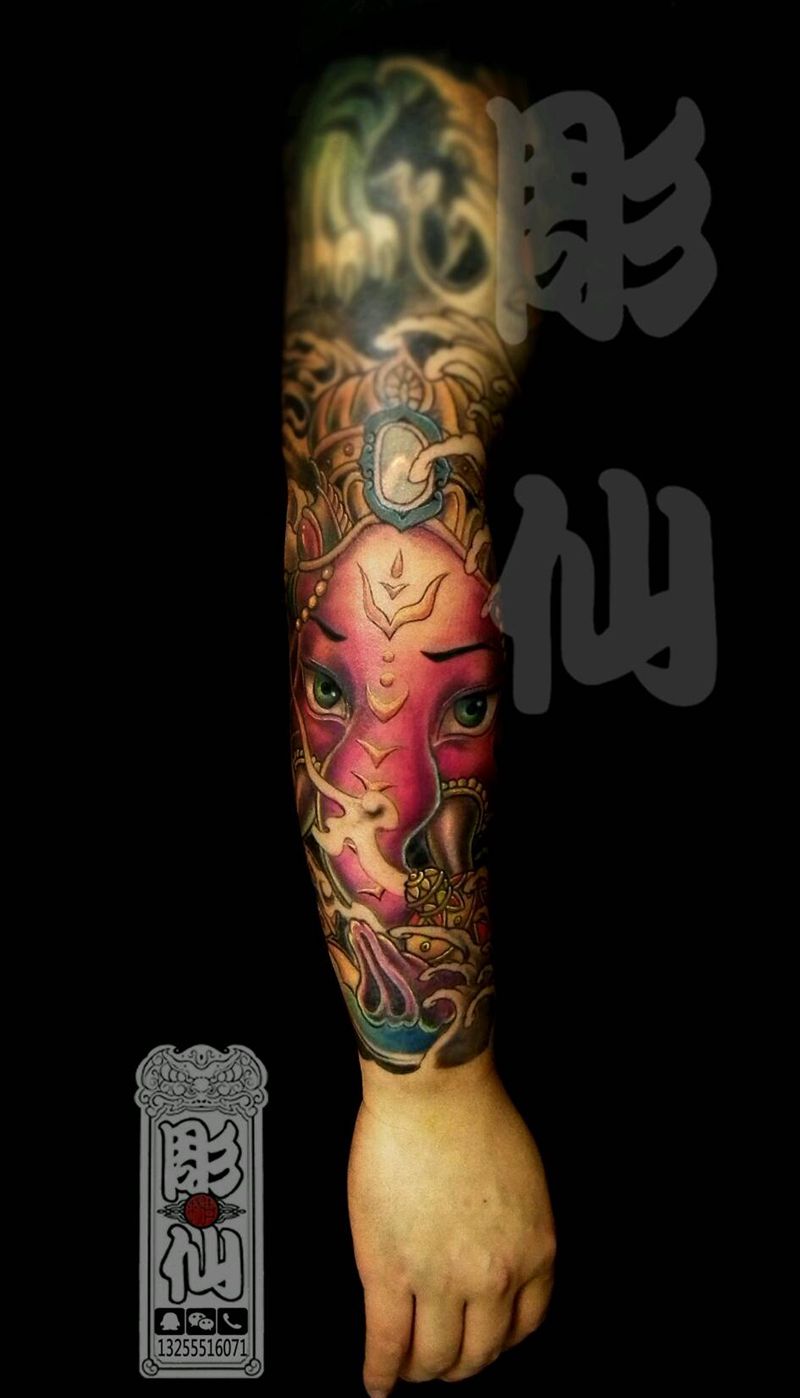 象神纹身图片