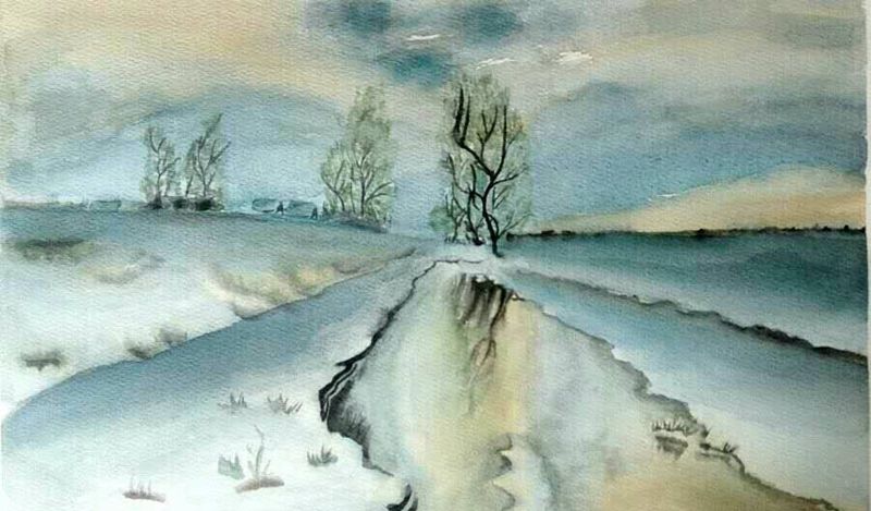 学习水彩画纹身图片