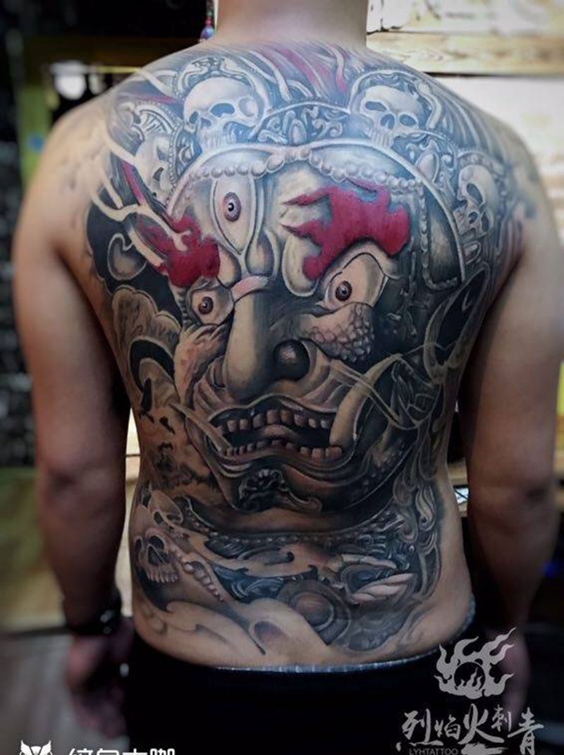 大暗黑天纹身图片