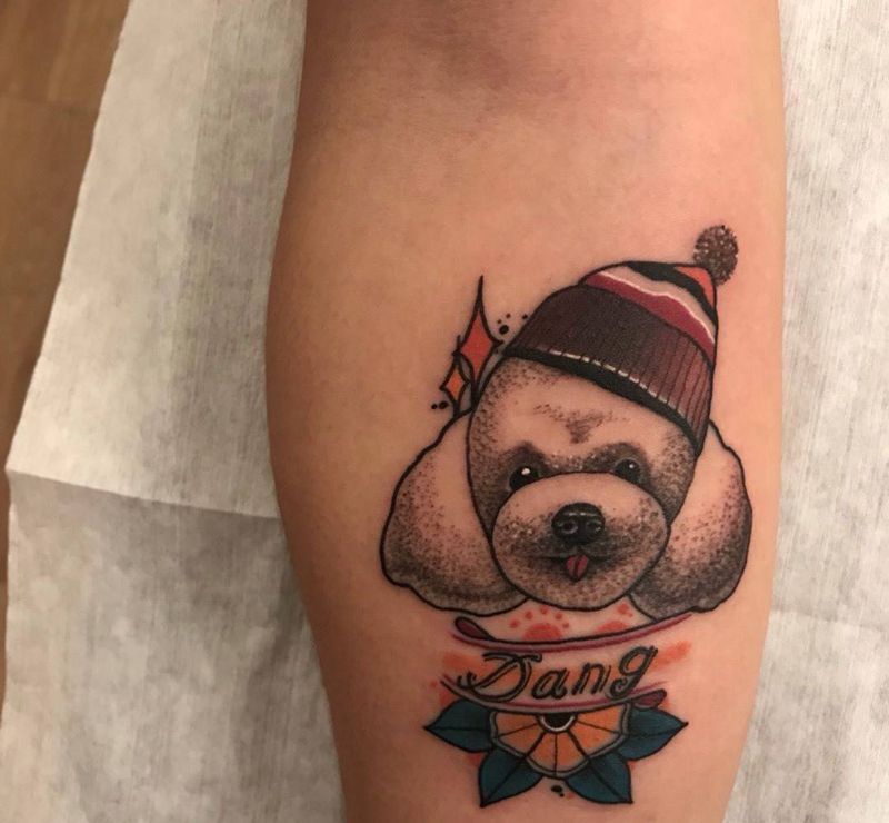 换一种方式陪伴纹身图片_手臂New School纹身图案