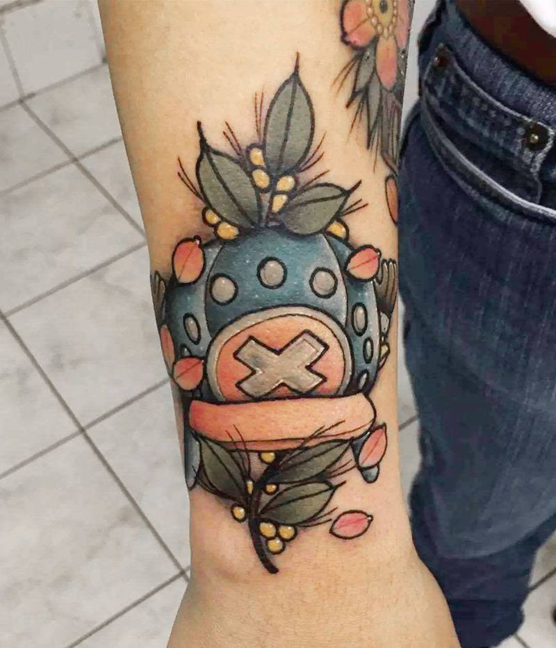 乔巴纹身图片_手臂纹身图案