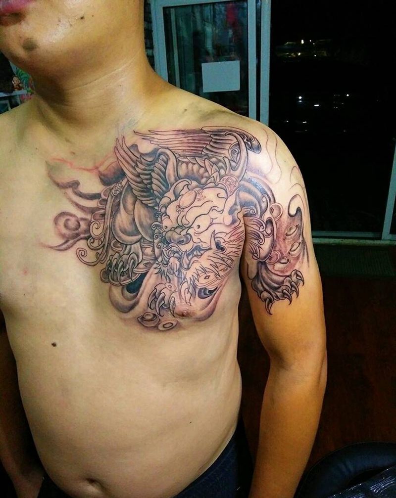 招财进宝纹身图片