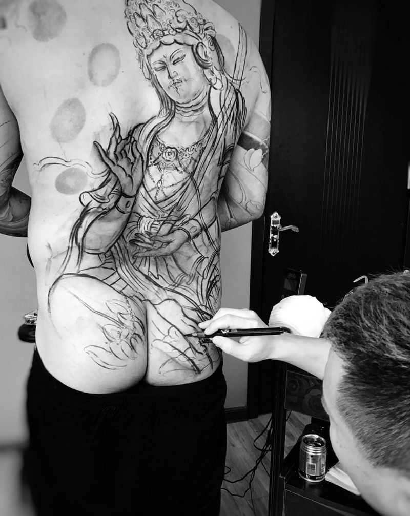 虚空藏菩萨纹身图片