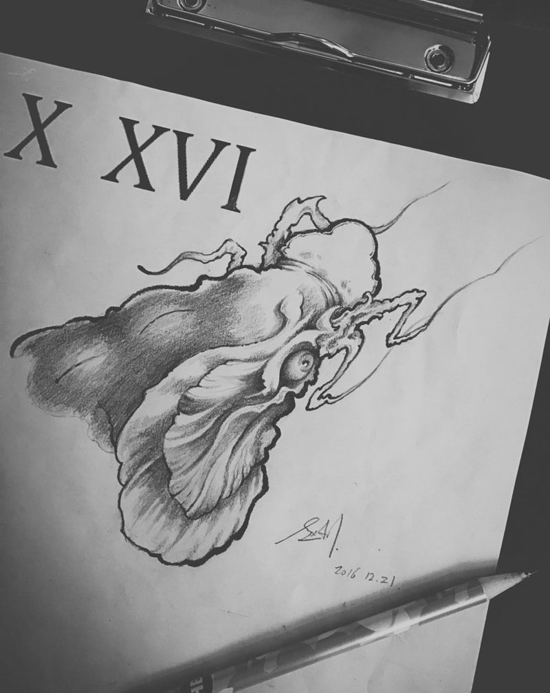 传统你知多少？纹身图片_手稿传统纹身图案