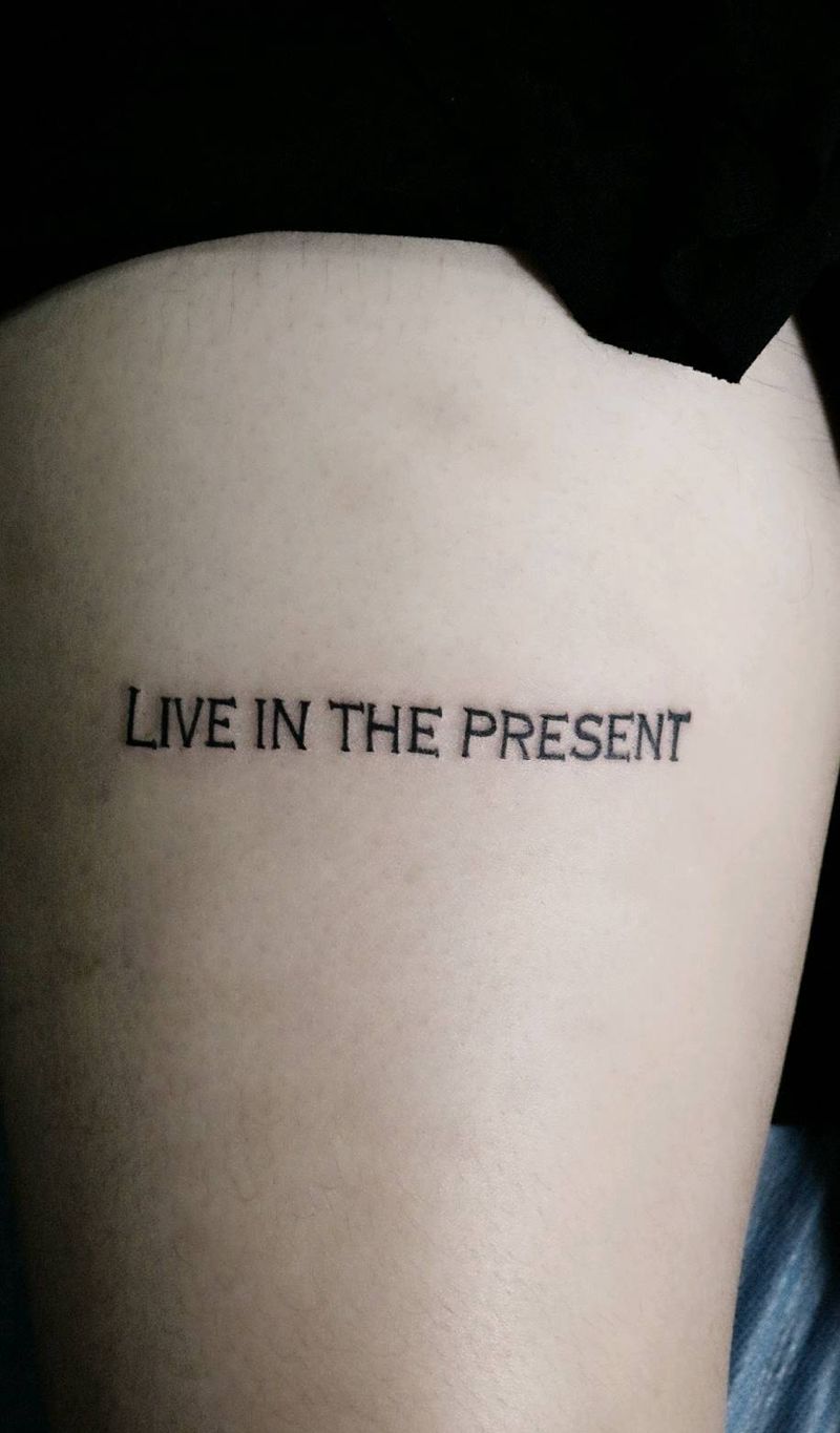 英文纹身纹身图片_手臂腿部花体字纹身图案