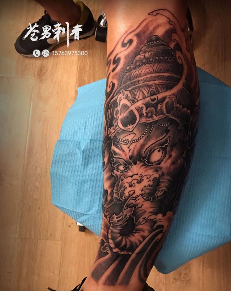 不跑量 不将就  做纹身态度是关键纹身图片_成品传统纹身图案