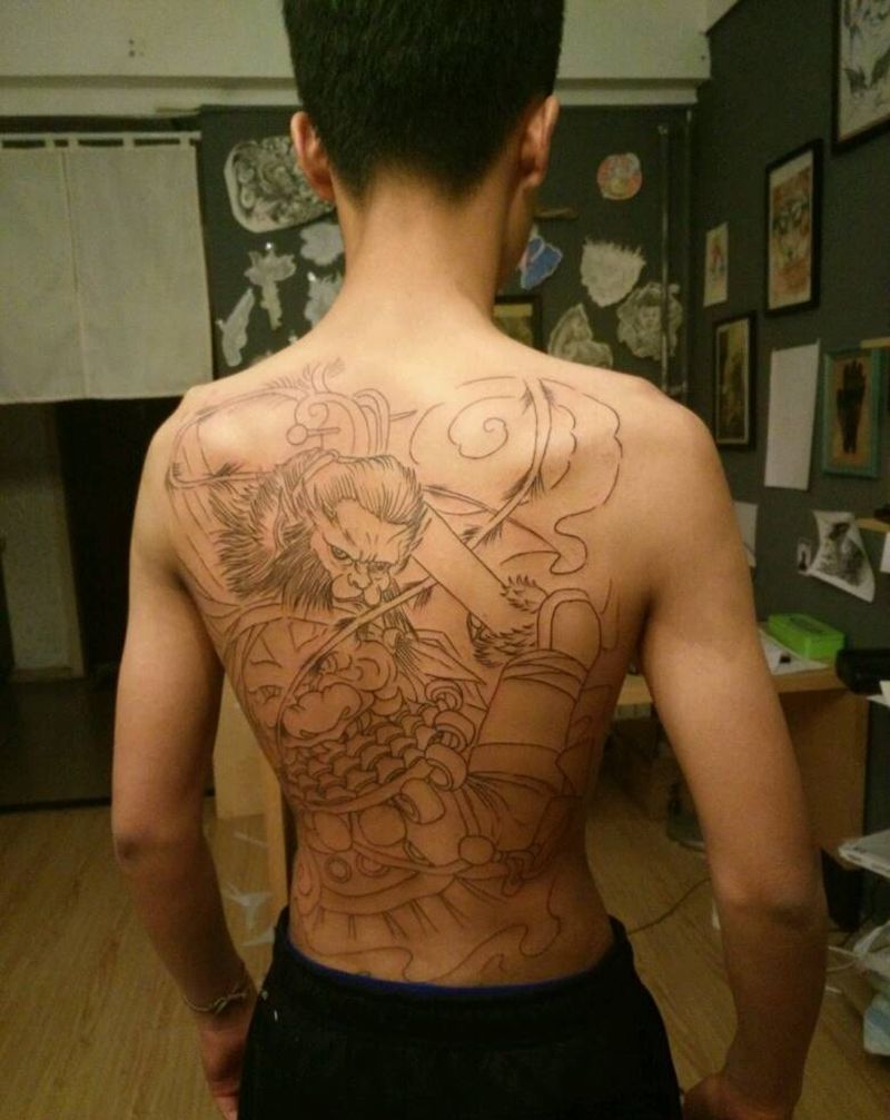 原创  悟空纹身图片