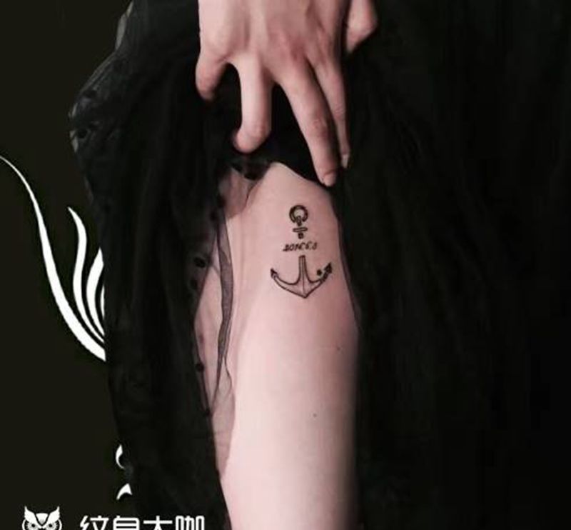 船锚纹身图片