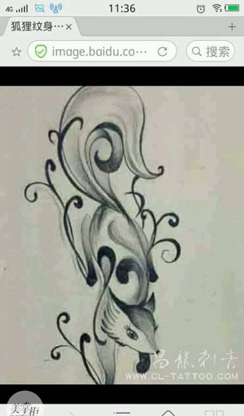 狐狸纹身图片
