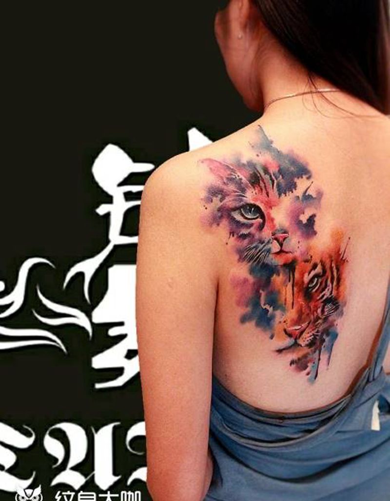 心有猛虎细嗅蔷薇纹身图片