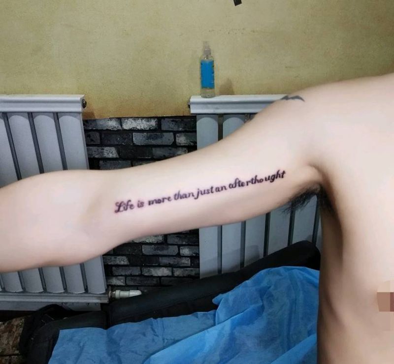 英文小清新纹身图片