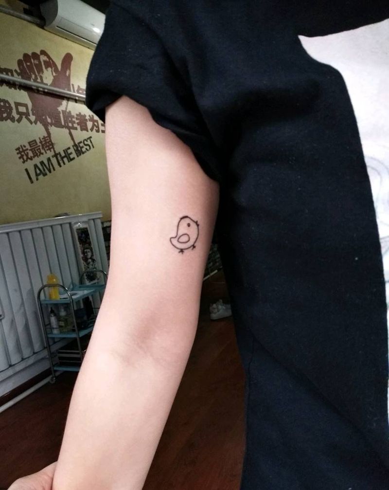 小鸡一只纹身图片