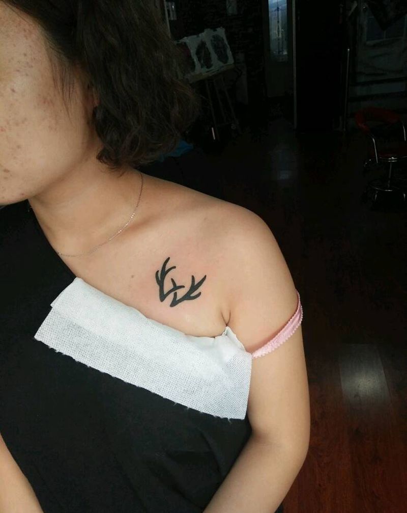 小清新纹身图片_肩部清新原创成品纹身图案