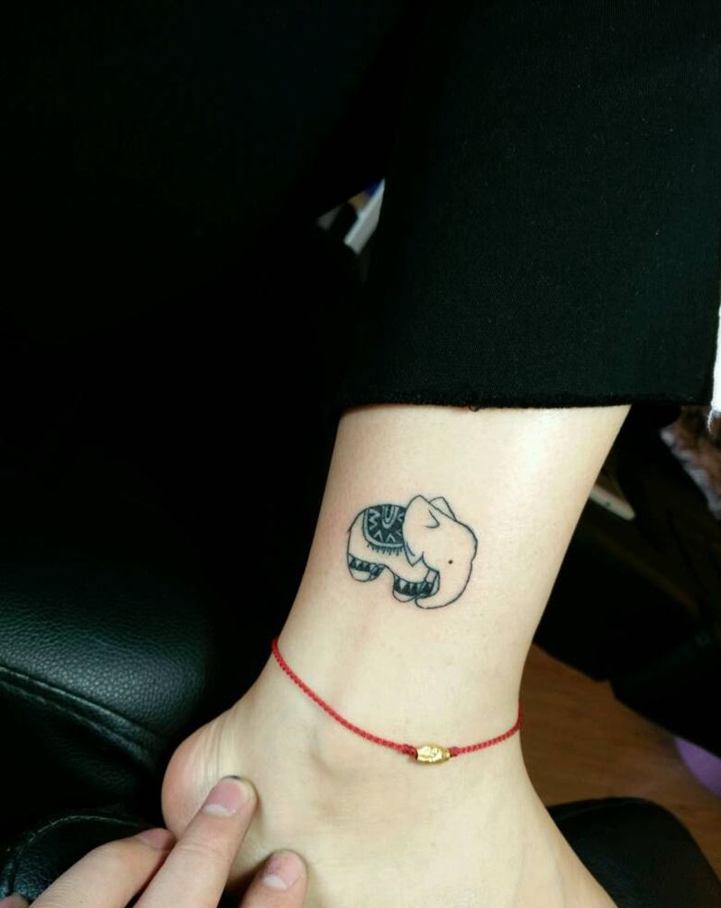 小象纹身图片