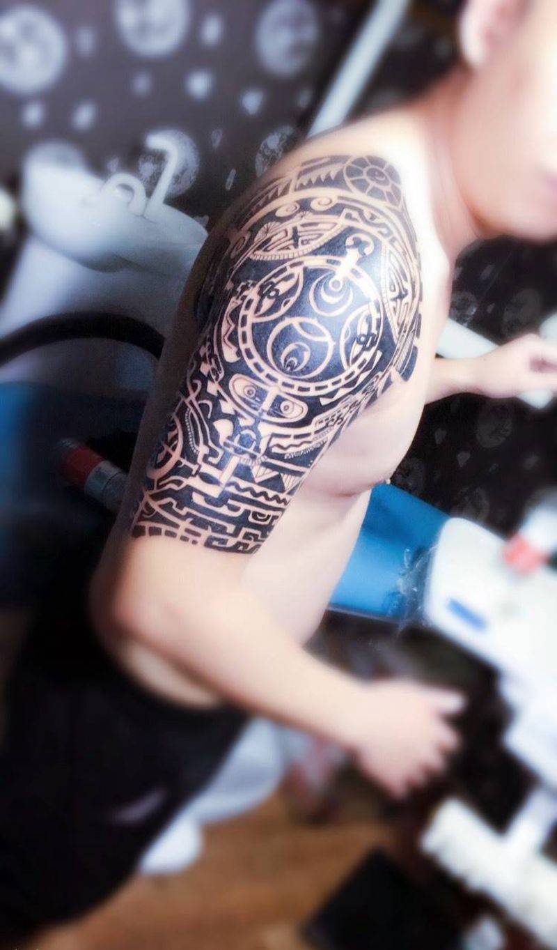 玛雅图特纹身图片