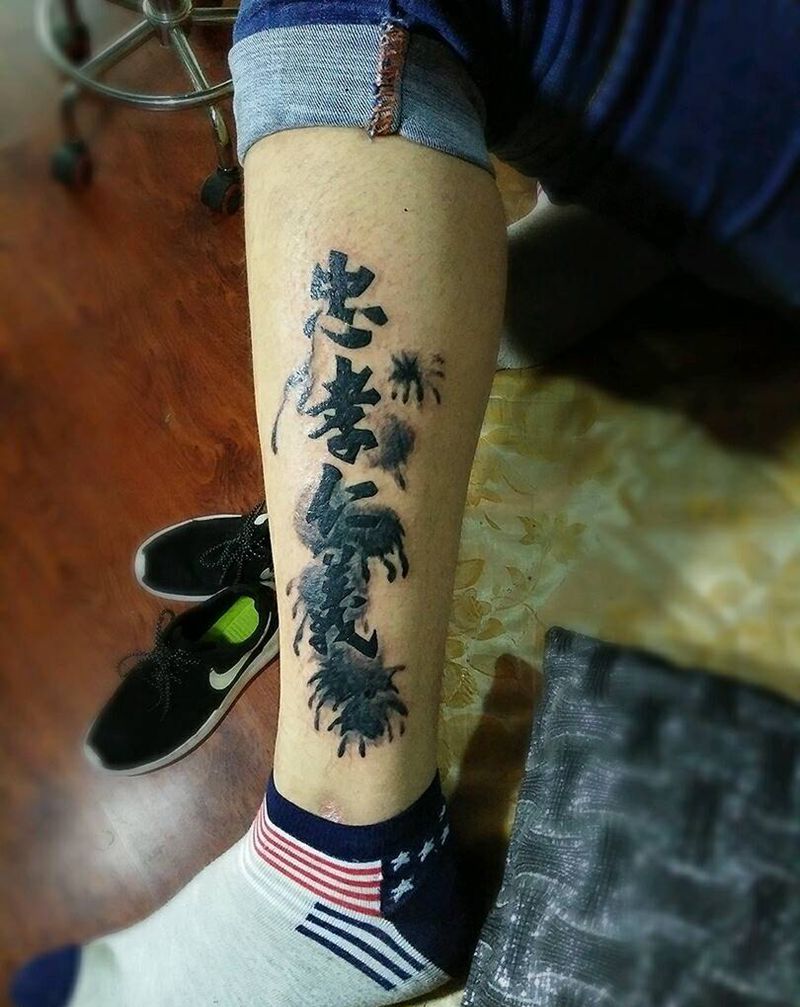 遮盖后纹身图片