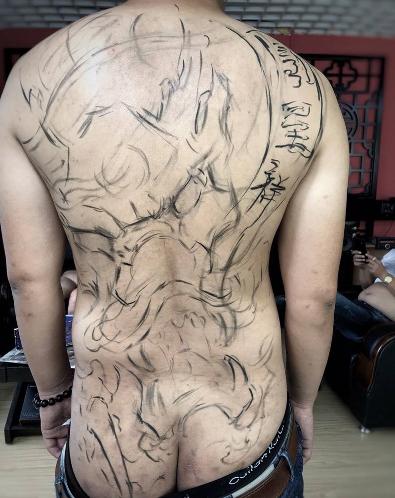 龙纹身图片