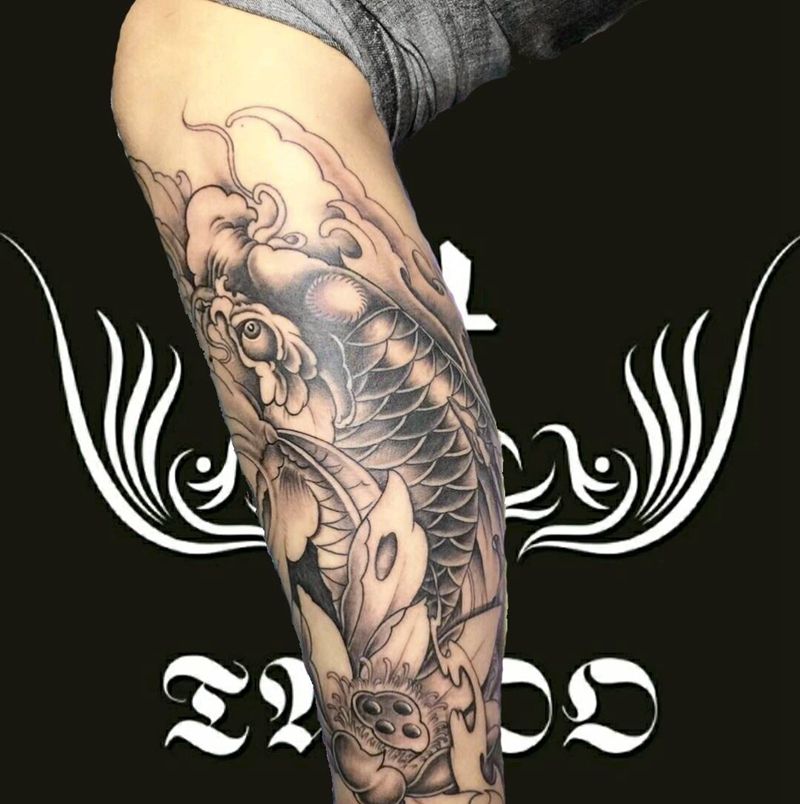 鲤鱼纹身图片