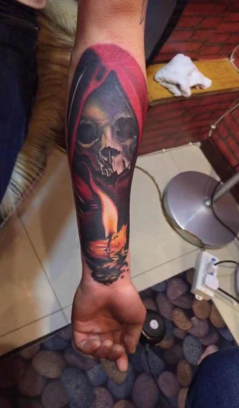 骷髅纹身图片