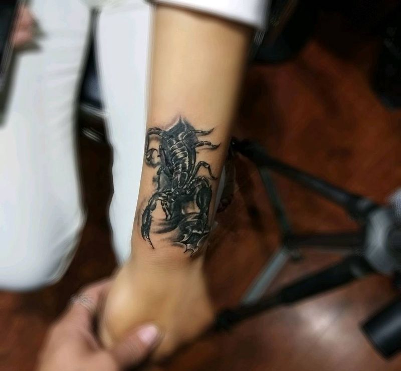 遮盖后纹身图片