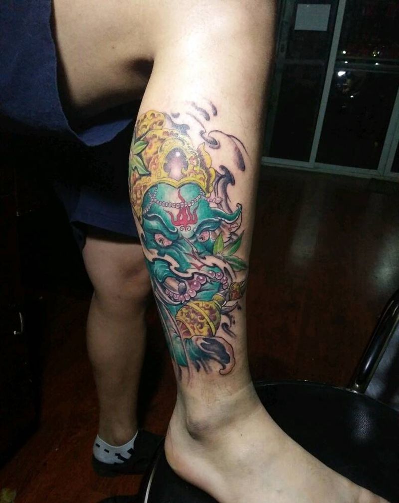 象神小图纹身图片