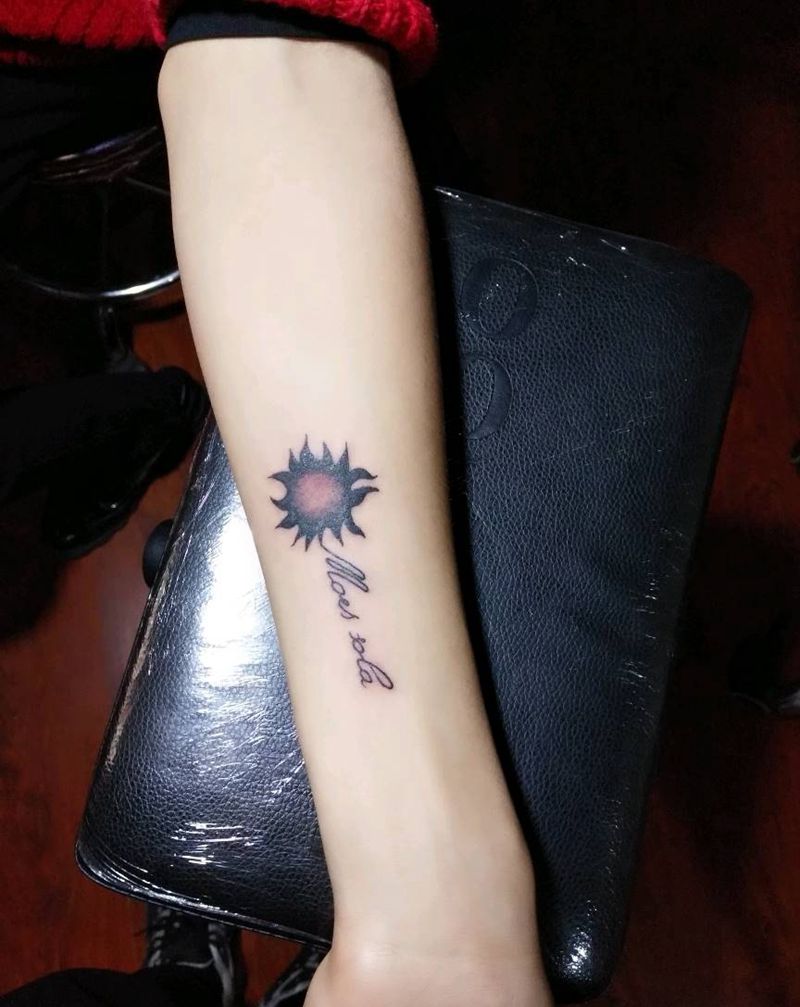 情侣纹身图片_手臂字符成品纹身图案