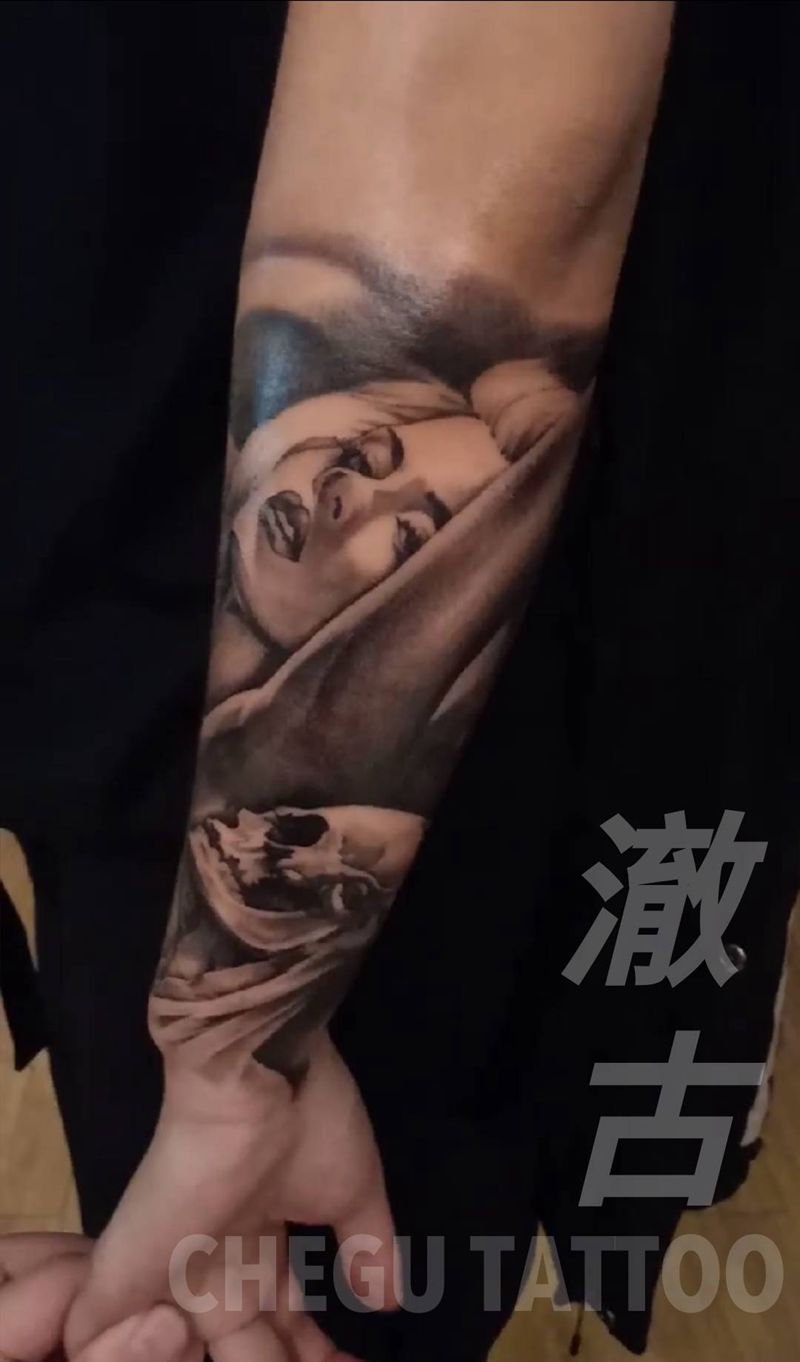 写实纹身图片_手臂欧美写实纹身图案