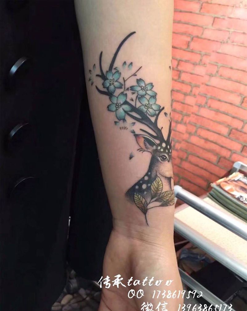 生财有路纹身图片