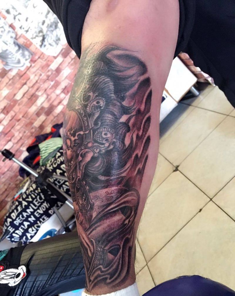 大黑天纹身图片