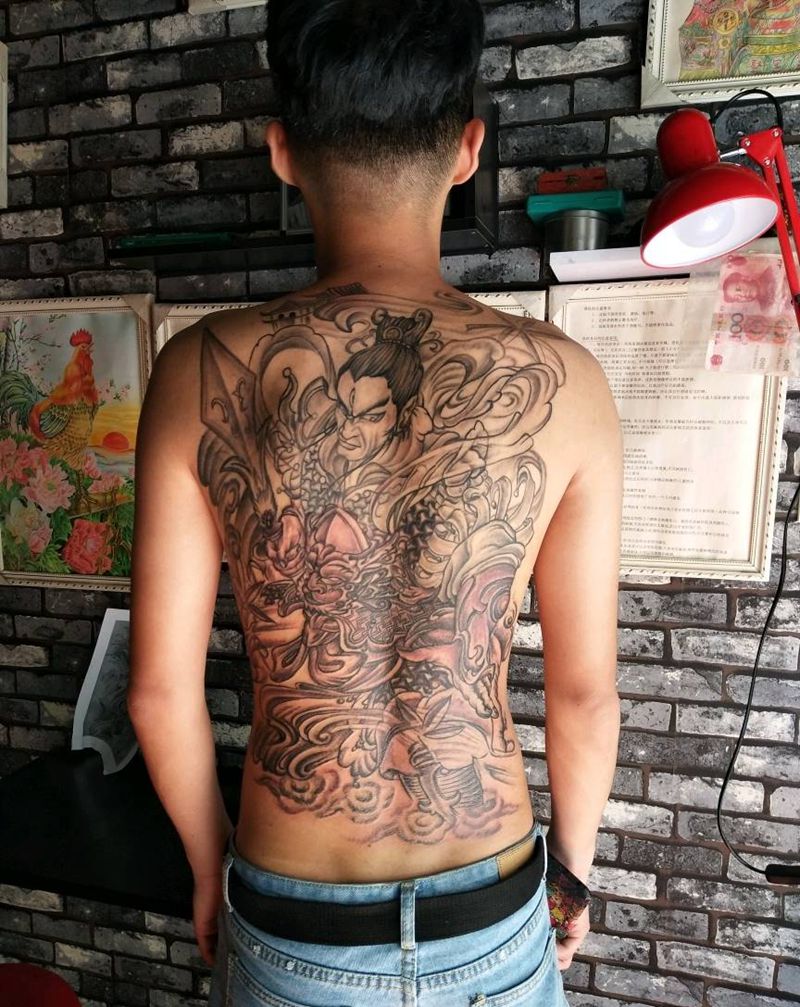 二郎神纹身图片