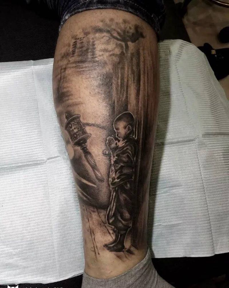 小和尚纹身图片