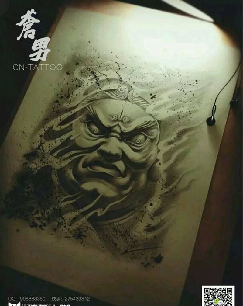 平时画的稿子纹身图片_手稿纹身图案