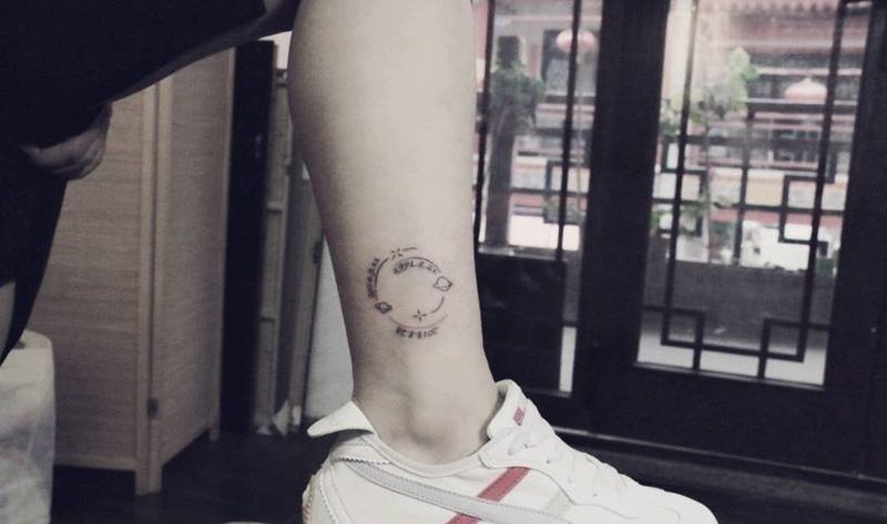 小清新纹身纹身图片_手臂腿部水墨水彩纹身图案