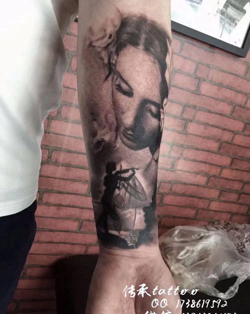 欧美头像纹身图片