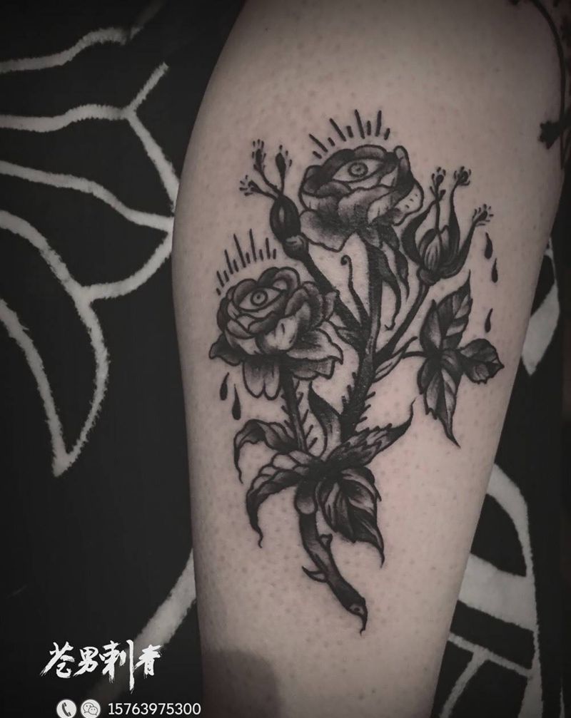 每个人心中都有一团火，路过的人只会看到烟……纹身图片