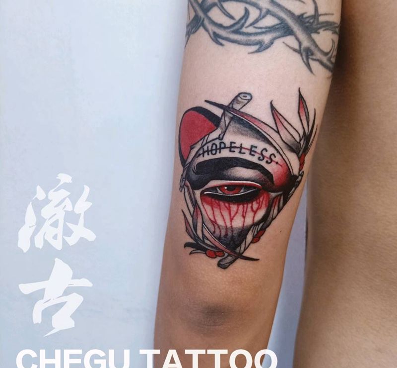 new school纹身图片_手臂New School纹身图案