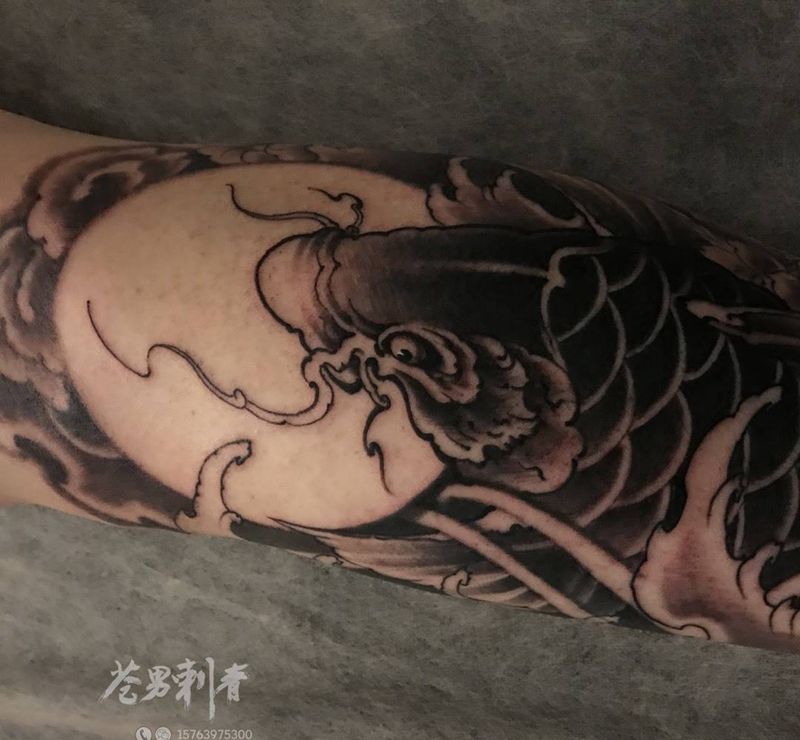 一组细节图奉上纹身图片_成品传统纹身图案