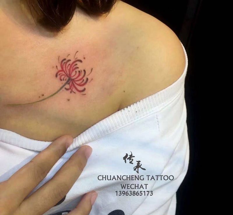 彼岸花纹身图片