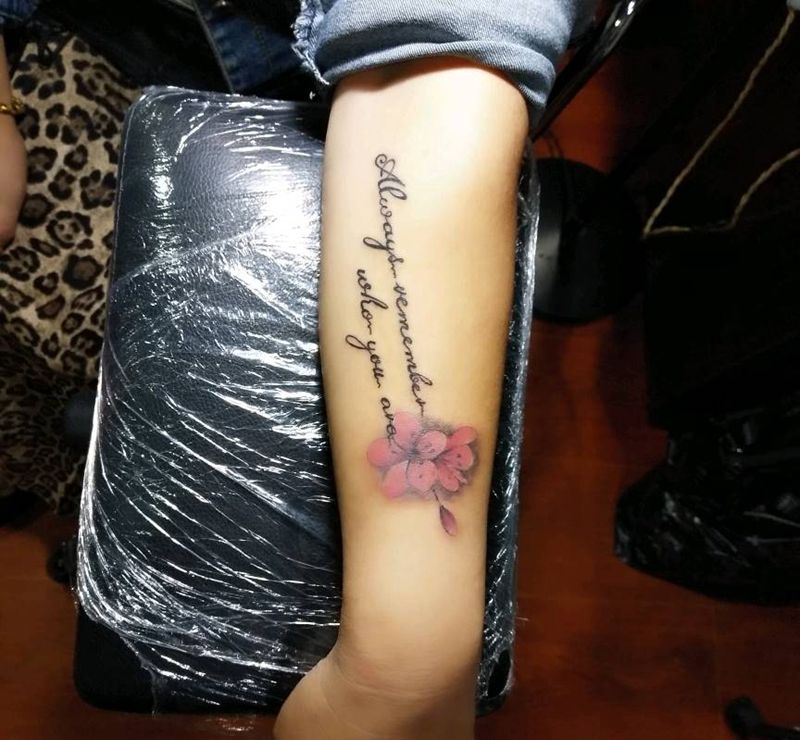 小清新纹身图片_手臂纹身图案