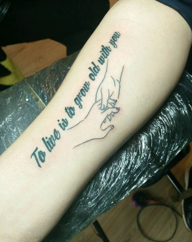 纪念英文短句纹身图片