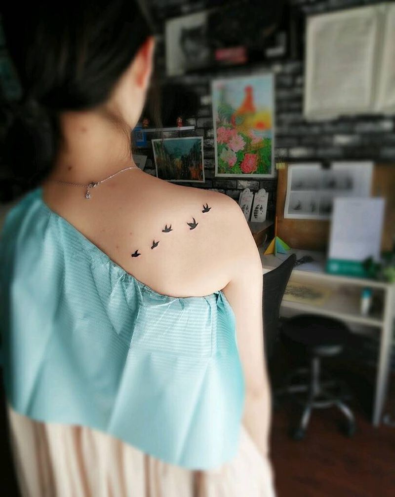 小清新一枚，纹身图片