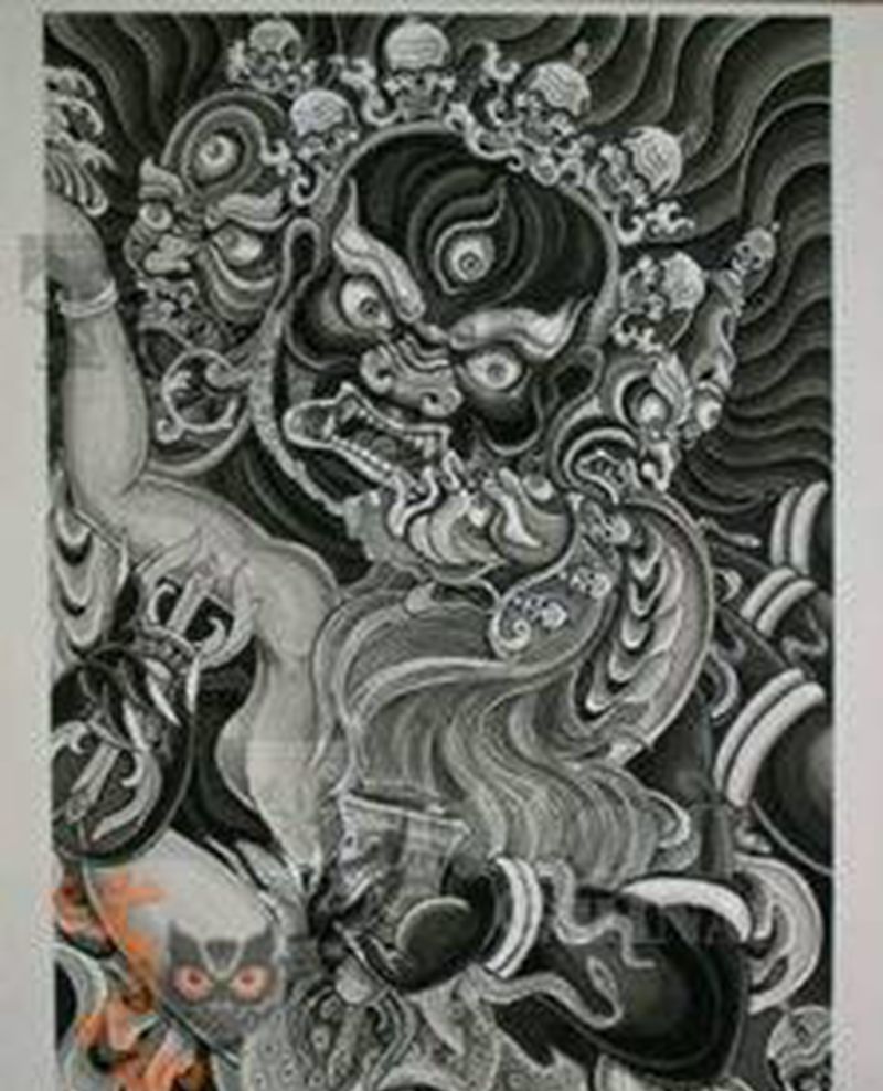 大黑天纹身图片