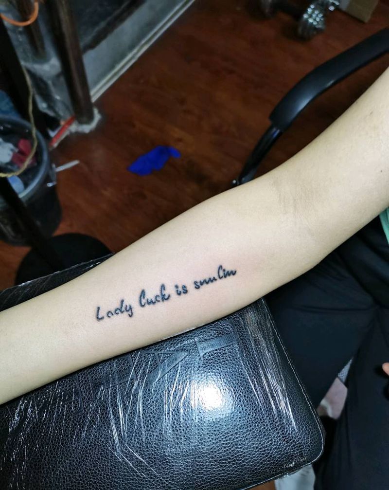 英文修复纹身图片_手臂纹身图案