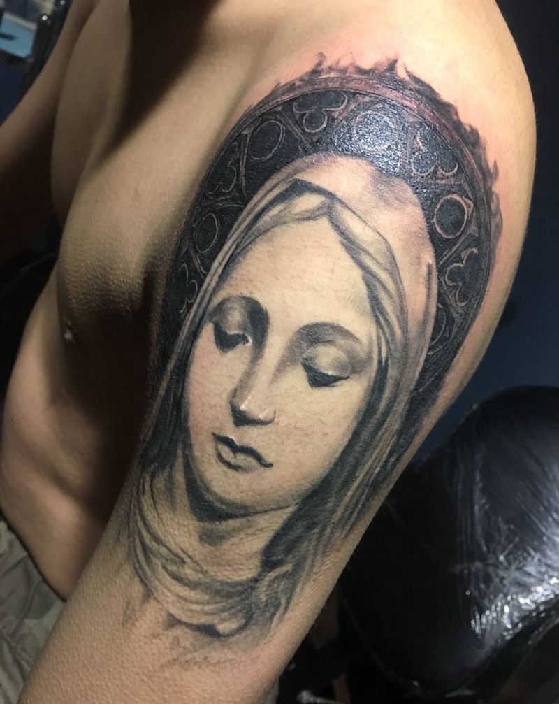 圣母纹身图片
