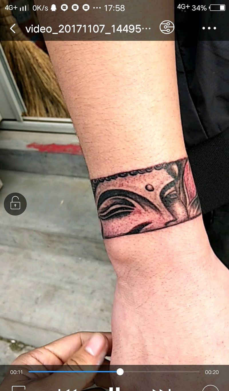 手环纹身图片_手臂脚部传统原创成品纹身图案