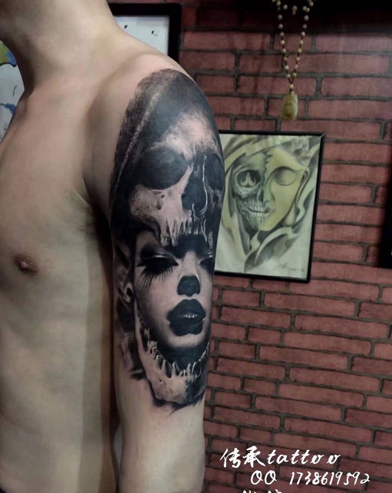 欧美花臂纹身图片