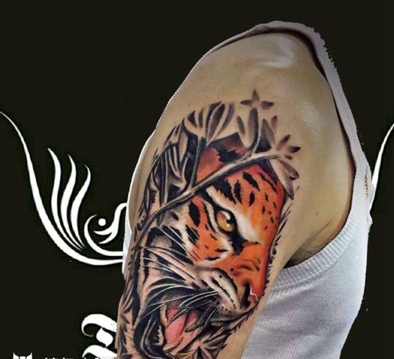 丛林之王纹身图片