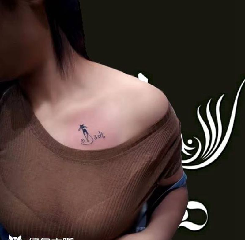 小猫纹身图片