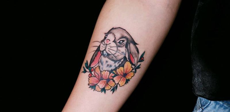 近期小清新纹身图片_肩部背部水墨水彩纹身图案