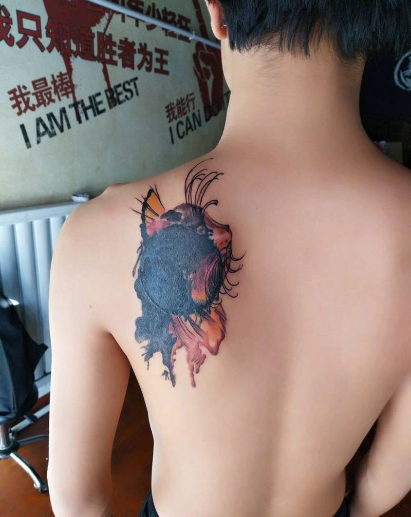 遮盖后原图颜色太重纹身图片